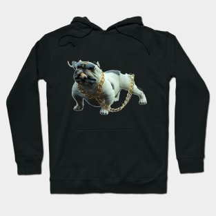 pug dog smoked Hoodie